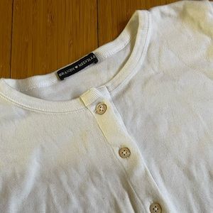 brandy button front long sleeve